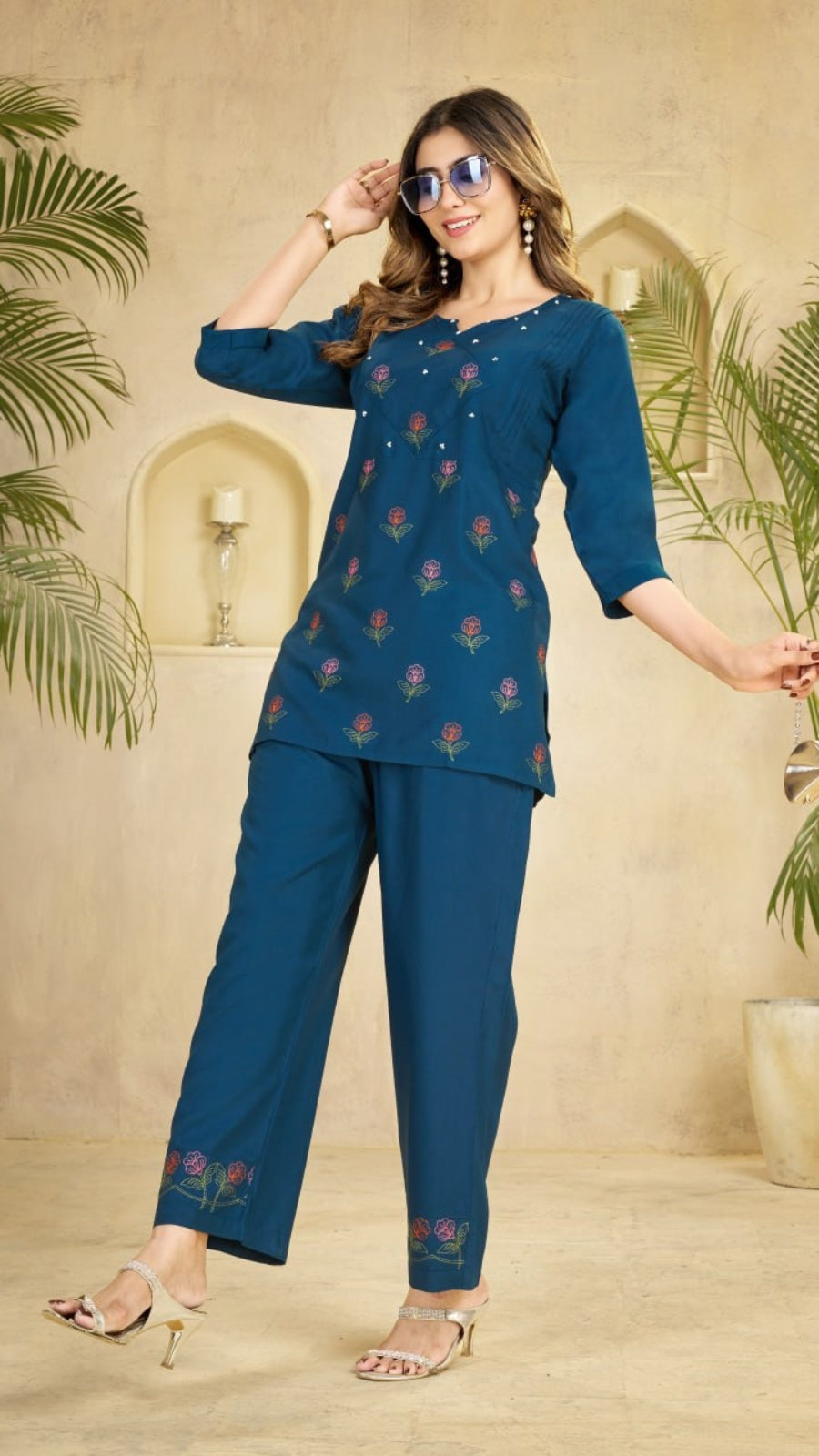 Elegant Embroidered Co-Ord Set for Women