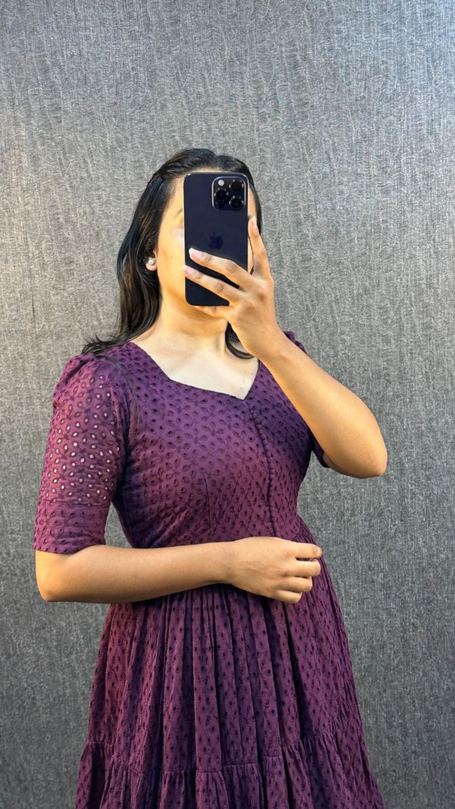 Women’s Hakoba Cotton Flared Midi Dress | Trendy 3 Layer Casual & Party Wear Midi Gown with Pocket