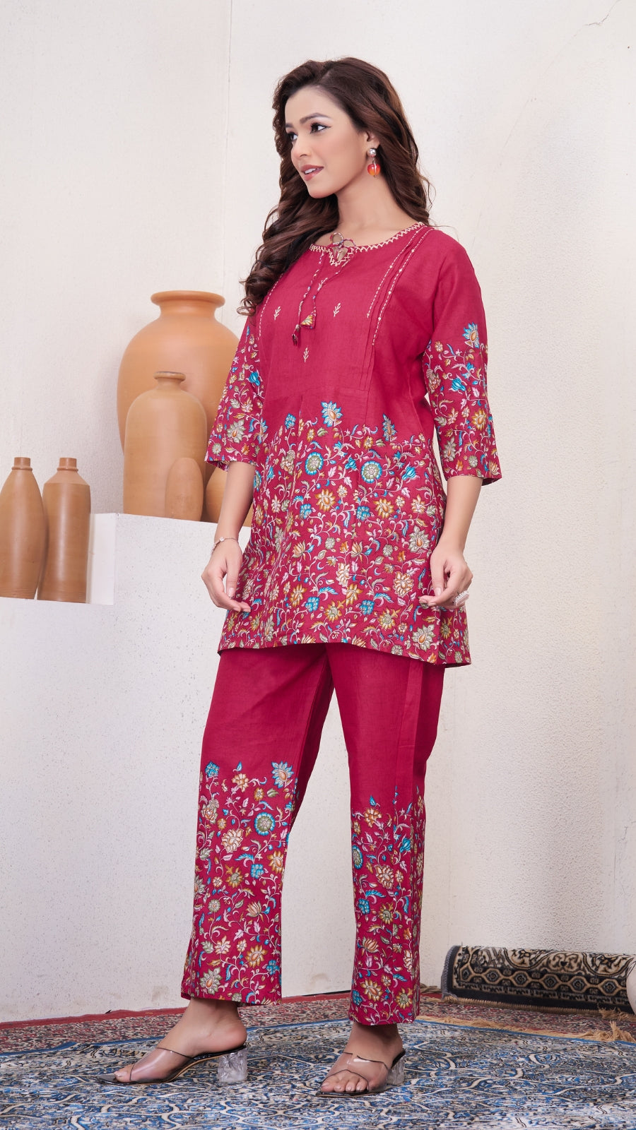 Premium Printed Cotton Co-Ord Set for Women | Designer Festive & Daily Wear Outfit