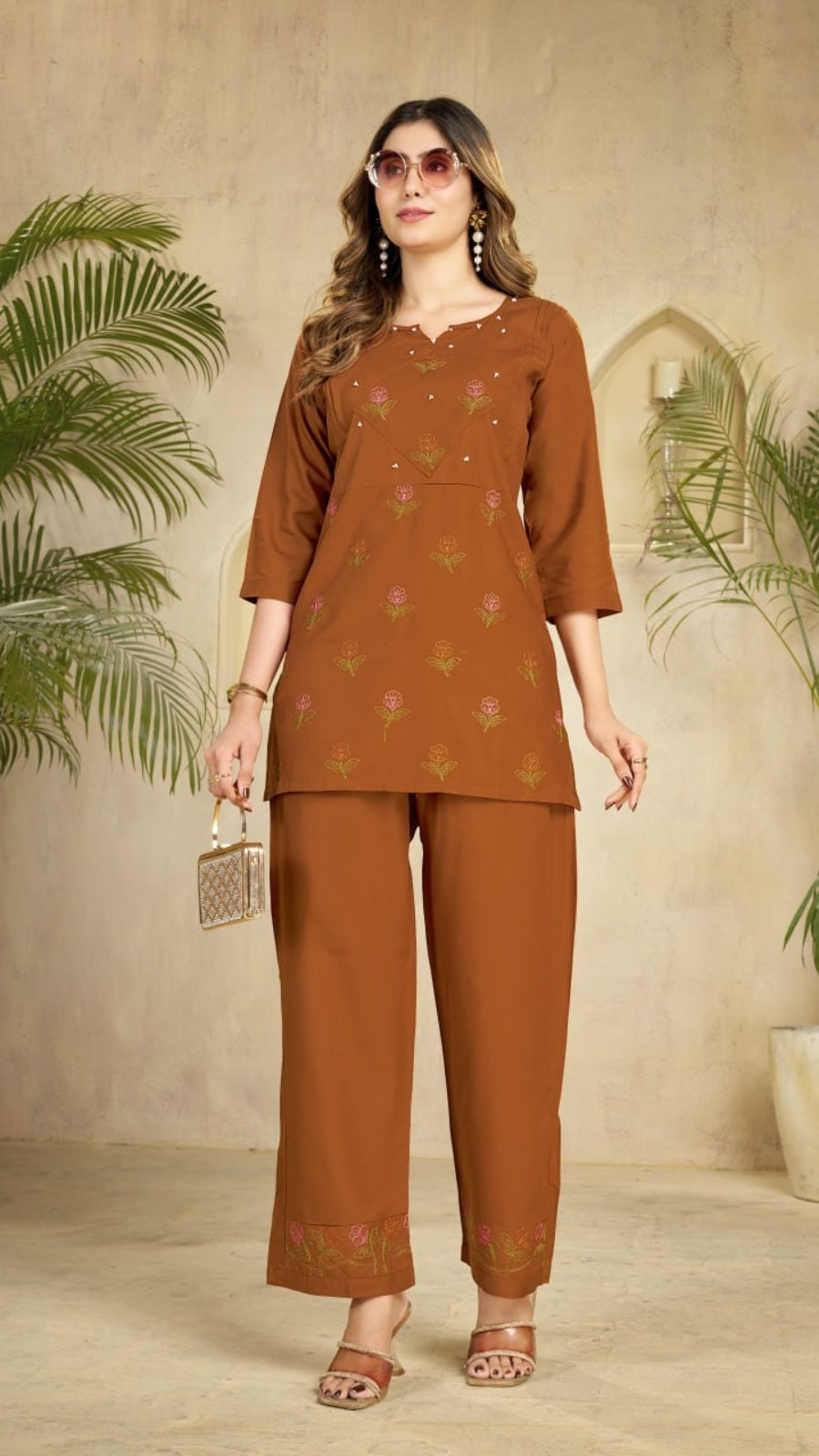 Elegant Embroidered Co-Ord Set for Women