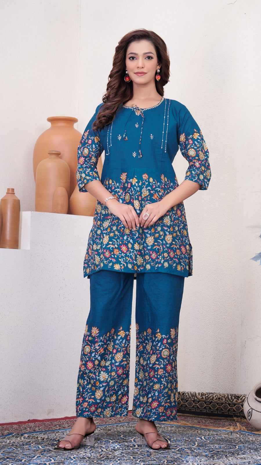 Premium Printed Cotton Co-Ord Set for Women | Designer Festive & Daily Wear Outfit