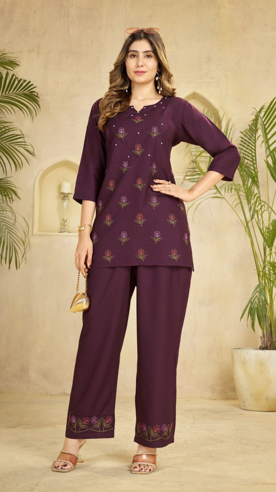 Elegant Embroidered Co-Ord Set for Women