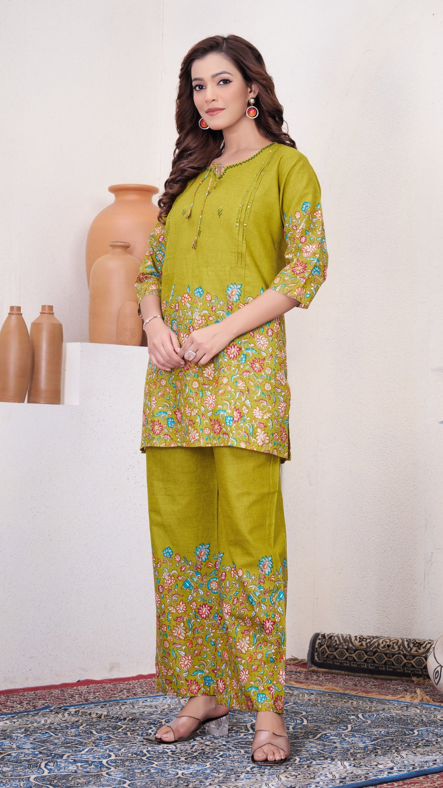 Premium Printed Cotton Co-Ord Set for Women | Designer Festive & Daily Wear Outfit