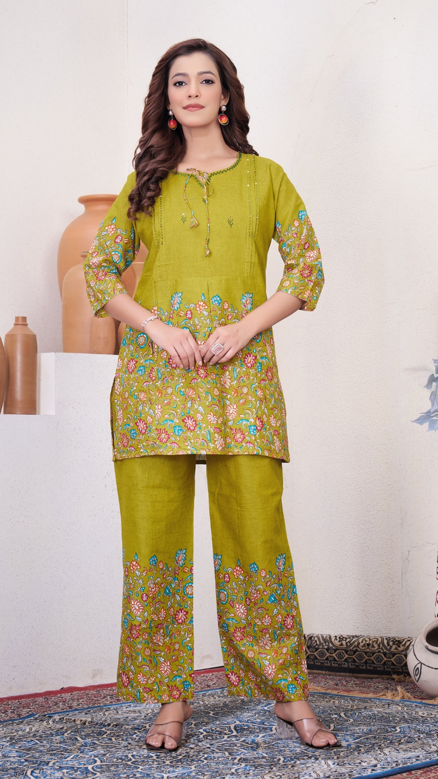 Premium Printed Cotton Co-Ord Set for Women | Designer Festive & Daily Wear Outfit