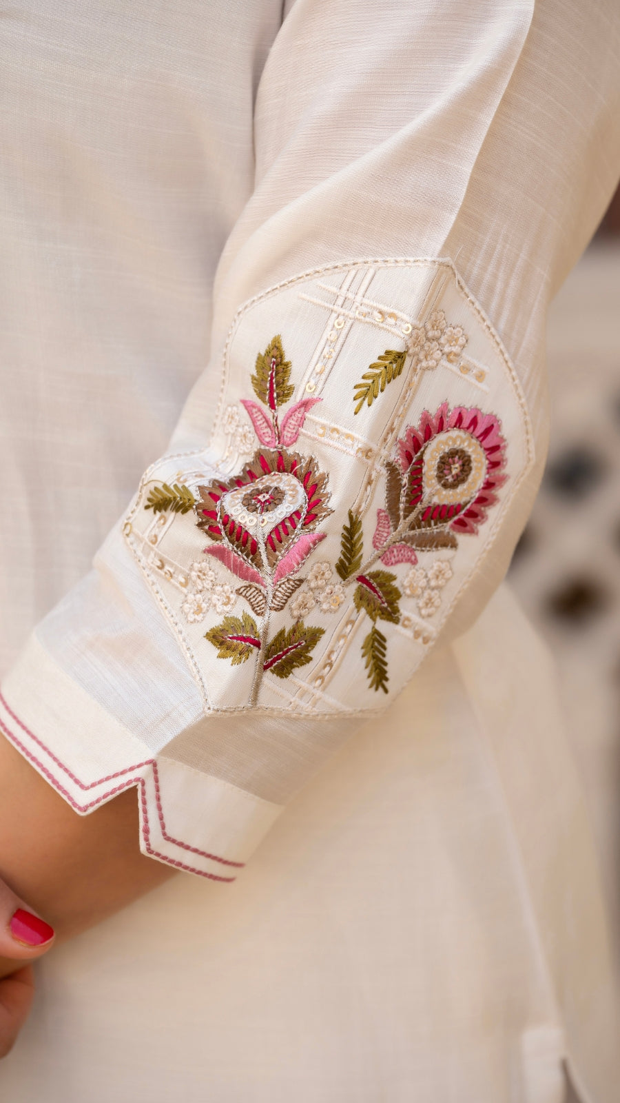 Luxury Mango Silk Kurti Set with Dupatta | Elegant Embroidered Ethnic Wear for Women