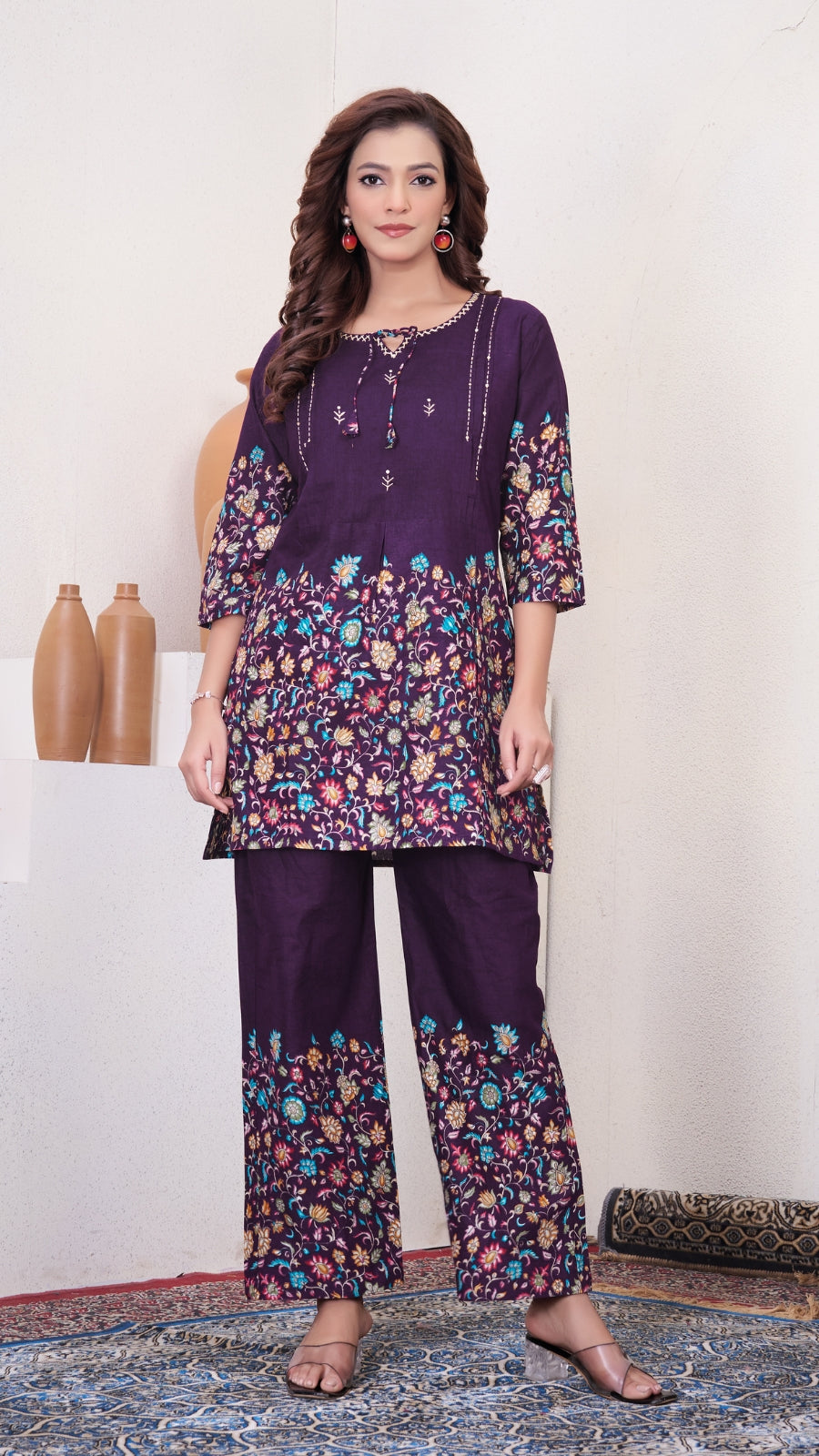 Premium Printed Cotton Co-Ord Set for Women | Designer Festive & Daily Wear Outfit