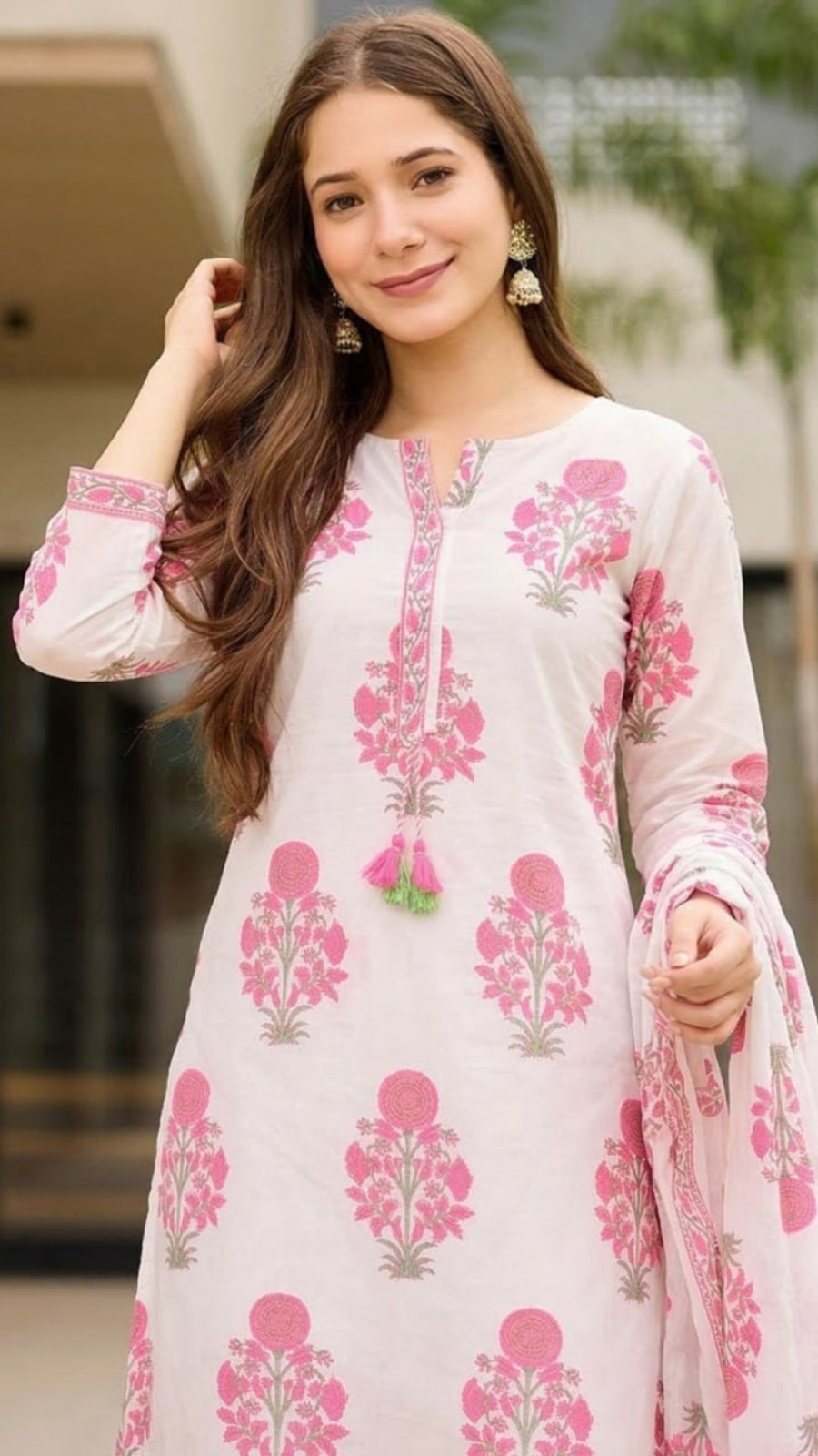 Women’s Printed Rayon Straight Kurta Pant Dupatta Set | Elegant Ethnic Wear Suit Set for Festive & Casual Wear