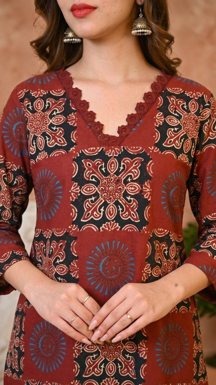 Pure Cotton Printed Co-Ord Set for Women | Stylish Daily Wear Kurti Pant Set