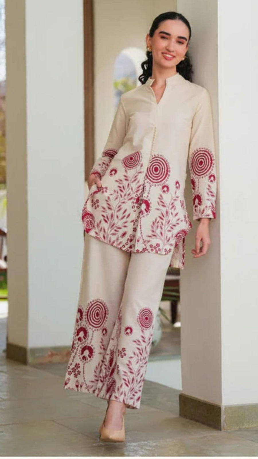 Premium Pure Cotton Printed Co-Ord Set for Women | Stylish 2 Piece Coord Set