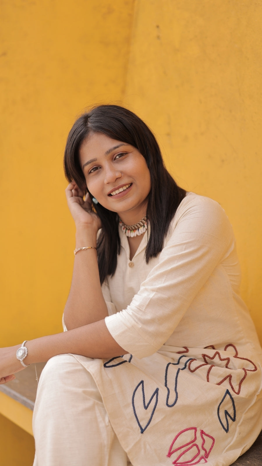 Women's Khadi Cotton Dori Work Co-Ord Set | Premium Casual & Office Wear | S to 2XL