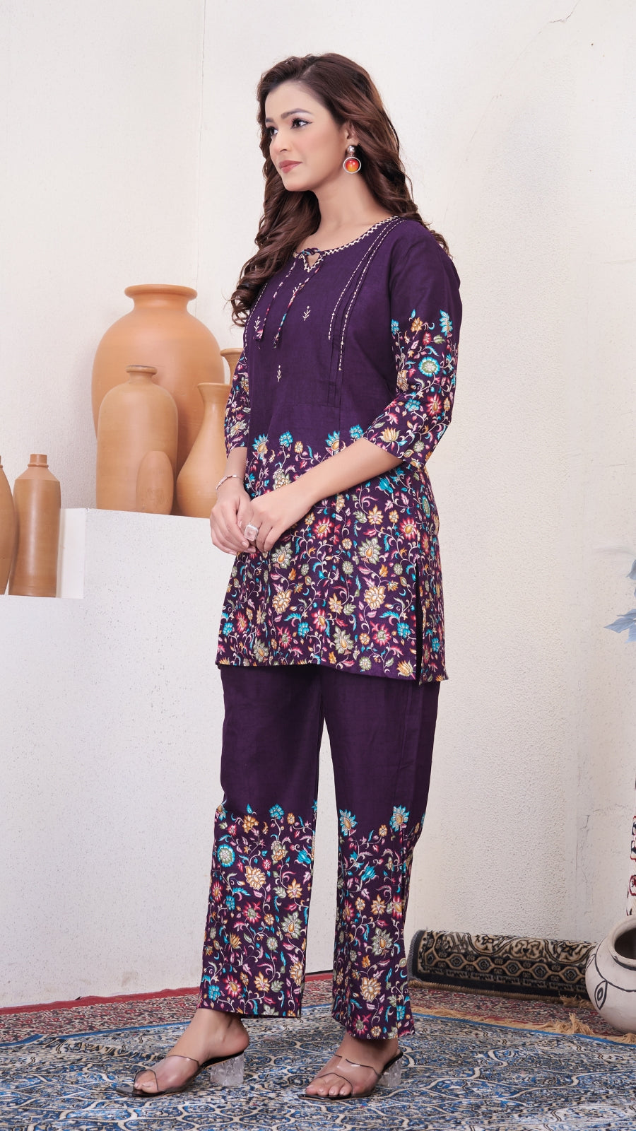 Premium Printed Cotton Co-Ord Set for Women | Designer Festive & Daily Wear Outfit
