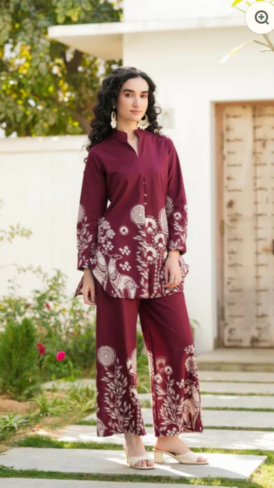 Premium Pure Cotton Printed Co-Ord Set for Women | Stylish 2 Piece Coord Set