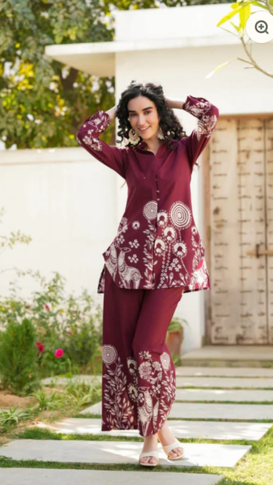 Premium Pure Cotton Printed Co-Ord Set for Women | Stylish 2 Piece Coord Set
