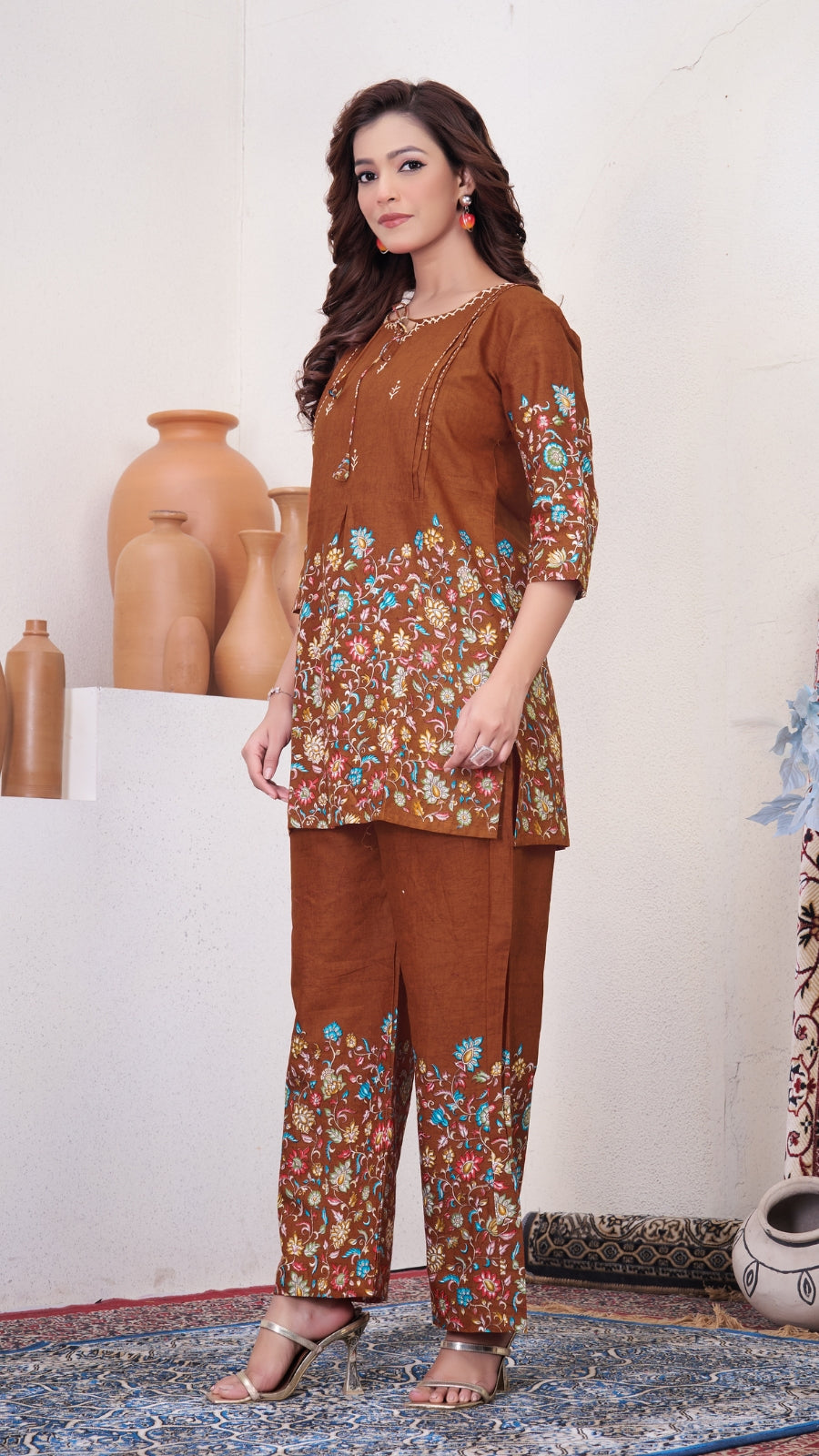 Premium Printed Cotton Co-Ord Set for Women | Designer Festive & Daily Wear Outfit