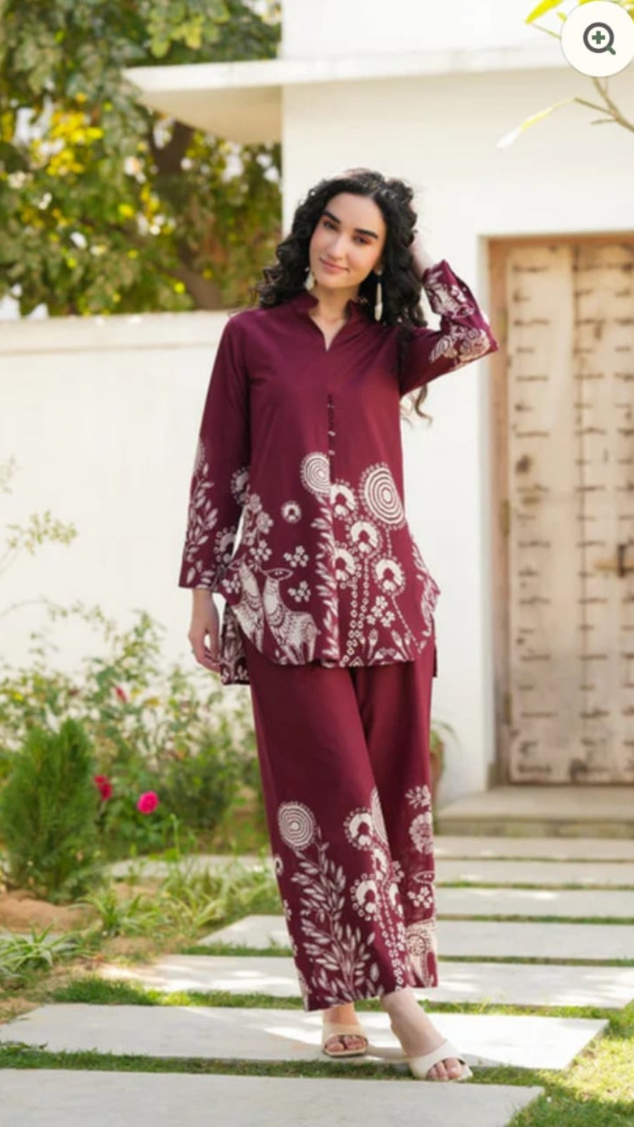 Premium Pure Cotton Printed Co-Ord Set for Women | Stylish 2 Piece Coord Set